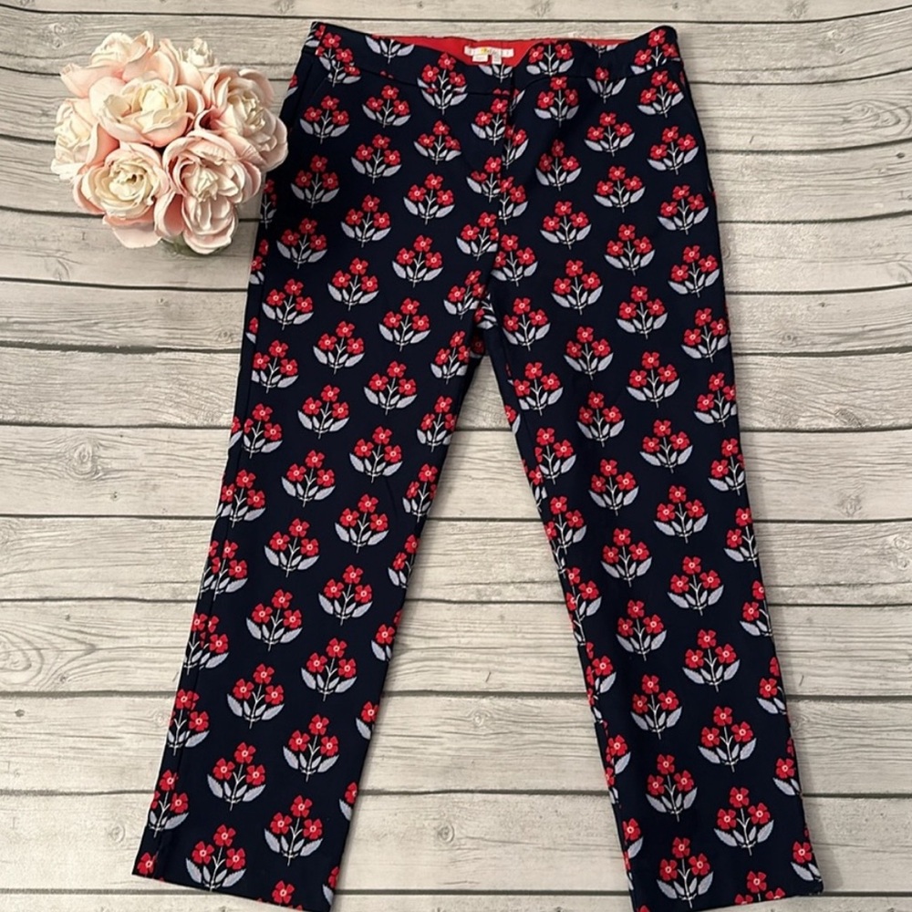 Boden floral navy casual pants - Picture 3 of 13
